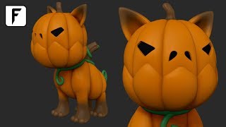 ZBrush Pumpkin Sculpting Tutorial  Follygon [upl. by Clotilde407]