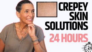 How to Fix Your Crepey Skin in Less than 24 Hours  Peaches Skin Care [upl. by Hsakaa]