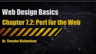 Web Design Basics Perl for the Web [upl. by Lehpar]