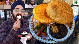 Exploring Delhis Best Chole Bhature Street Food [upl. by Neile424]