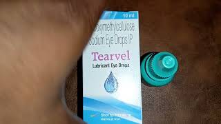 Carboxymethylcellulose sodium eye drops IP  Tearvel Lubricant eye dropsTear eye drops [upl. by Stacey]