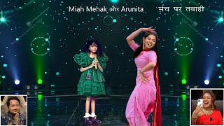 OMG  मंच पर आ गया तूफान  Arunita  Pawandeep  Miah Mehak  Superstar Singer 3 Today Episode [upl. by Suisyola]