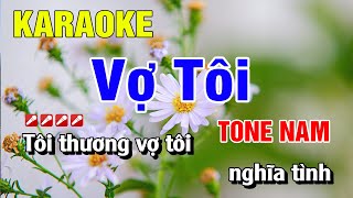 Karaoke Vợ Tôi Tone Nam Nhạc Sống  Hoàng Luân [upl. by Earased386]