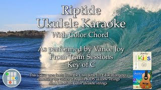 Riptide Acoustic Ukulele Karaoke [upl. by Ulund361]