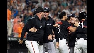 Yankees and Orioles brawl after Kjerstad hit in head by pitch [upl. by Ettezyl518]