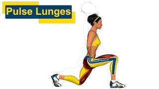 Muscler fessier Pulse Lunges [upl. by Lerraf607]