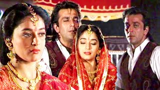 Sanjay Dutt amp Madhuri Dixit Shooting Wedding Scene  Mahaanta 1997 Film [upl. by Milah655]