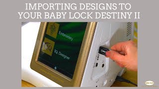 Custom quilting using Baby Lock Destiny II [upl. by Tloc]