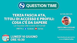 Terza fascia ATA titoli di accesso e profili cosa c’è da sapere [upl. by Llertal634]