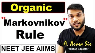 Markovnikovs Rule for Alkene  Reaction Mechanism with super Easy Trick  Organic Chemistry [upl. by Assilam]