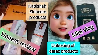 Unboxing Kabishah FaceWash Mela Care Night Cream amp Refrigerator top Cover from Daraz  Skincare [upl. by Cnut336]