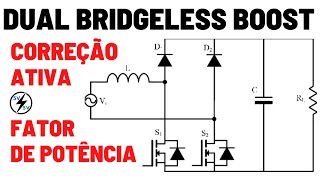 Dual Bridgeless Boost  Active Power Factor Correction [upl. by Cowie]