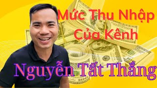 Mức Thu Nhập Của Kênh  Nguyễn Tất Thắng [upl. by Haret]