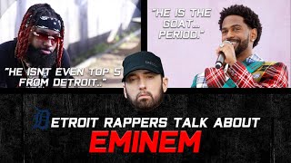 DETROIT Rappers Talking About EMINEM Big Sean Royce Da 59quot Tee Grizzley and more [upl. by Nybor]