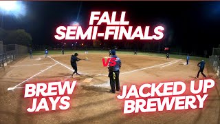 Fall Season Playoffs  Brew Jays vs Jacked Up Brewery  Semi Finals [upl. by Nyrol]