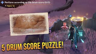 Perform the Drum Score  Asipattravana Itihasa  Genshin Impact 36 Puzzle [upl. by Enahpad]