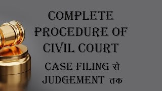 Complete Procedure of Civil Court  CPC  Law Guru [upl. by Eidnac]