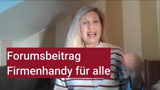 Firmenhandy für alle Forumsbeitrag B2 Beruf mit Elena Wermuth [upl. by Sokim723]