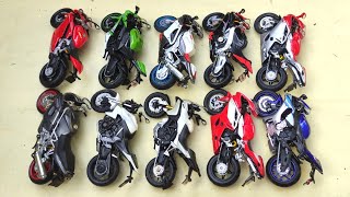 Diecast Motorcycles Collection 112 Scale Ducati Bike Kawasaki Bike Aprilia R1000 Bike 47 [upl. by Jaime]