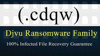 SOLVED  Cdqw cdqw Djvu ransomware virus  removal and decryption [upl. by Riaj]