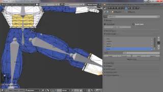 Tutorial 3 Adding an armature Skinning Blender 26 Part 2 [upl. by Otrepur]