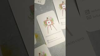 Business Card Fail 🤦‍♀️ But I fixed it artistsonyoutube artistlife reallife [upl. by Oinotnanauj]