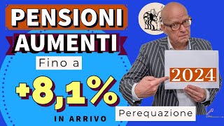 PENSIONI 👉 AUMENTI N ARRIVO fino a  81 da GENNAIO❗️ Ecco per chi [upl. by Hplodnar59]