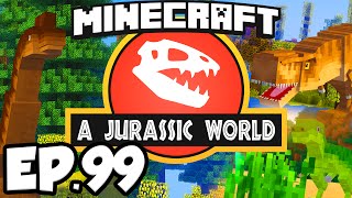 Jurassic World Minecraft Modded Survival Ep99  DINOSAUR MUSEUM RENOVATIONS Dinosaurs Modpack [upl. by Annazor]