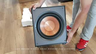 Klipsch R120SW Subwoofer Unboxing [upl. by Lorin793]