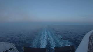 Ambient Sound Sea Flowing Asmr traghetto grimaldi lines [upl. by Aiclid]