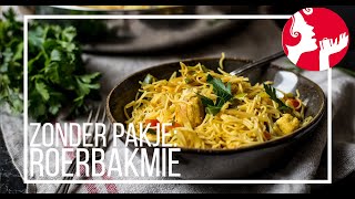 ZONDER ZAKJE Roerbakmie  OhMyFoodness [upl. by Sile244]