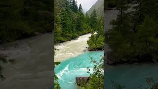 Beautiful Scenario of two rivers meet river beautiful shorts ytshorts youtubeshorts subash [upl. by Hebrew]