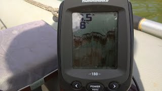 Эхолот humminbird piranhamax 180 трёхлучевой немного о меню и настройках [upl. by Piggy217]