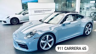 NEW Arctic Grey Porsche 911 Carrera 4S  Walk Around [upl. by Marylee]