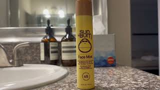 Sun Bum Original SPF 45 Sunscreen Face Mist  Vegan and Hawaii 104 Reef Act Compliant Octinoxate [upl. by Dyanna925]