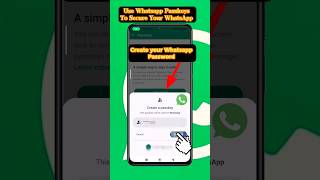 Create Whatsapp Passkeys  Whatsapp Passkeys Kiya Hai  Whatsapp new update Passkeys [upl. by Piselli]