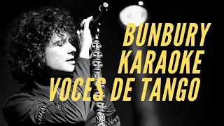 Enrique Bunbury  Voces de tango  Karaoke [upl. by Aramac]