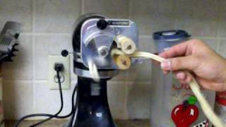 Cavatelli Maker with my HomeBuilt KitchenAid Attachment [upl. by Irovi]