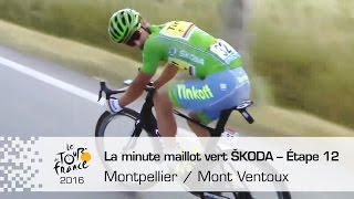 La minute maillot vert ŠKODA  Étape 12 Montpellier  Mont Ventoux  Tour de France 2016 [upl. by Eyahc828]