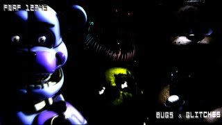 FIVE NIGHTS AT FREDDYS 1 2 3 4 5 BUGS AND GLITCHES [upl. by Anirpas]