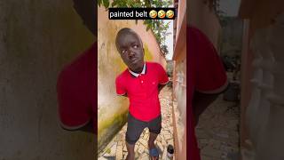 painted belt 😂😂😂 funny shorts comedy [upl. by Dranik]