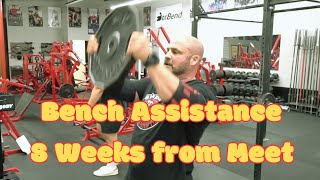 Bench Assistance 8 Weeks from Meet [upl. by Pebrook]