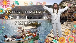 Festival in Matala  Πάμε Φεστιβαλ Πάμε Ματαλα Πάμε Παραλία KOSMOIANNIS TENOR 07012024 [upl. by Icrad]