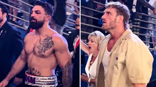 “LET’S F GO” MIKE PERRY amp LOGAN PAUL AFTER JAKE PAUL KO WIN… [upl. by Eniluqaj]