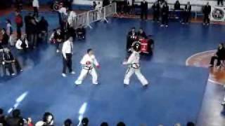 Esteban Lafuente vs Marcos Favalli  1º Selectivo Argentina 2009  TaekwonDo ITF [upl. by Idonna]