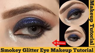 5 Minute Glitter Eye Makeup  Easiest Glitter Look Ever  Party Makeup Tutorial [upl. by Nivlag247]