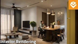 Enscape 42 For SketchUp  046 Realistic Interior Lighting Apartment [upl. by Sheffield]