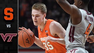 Syracuse vs Virginia Tech Mens Basketball Highlights [upl. by Nohsid]