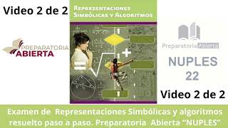 “¡Segunda Parte Solución Paso a Paso” Examen Representaciones simbólicas y algoritmos [upl. by Rawden283]