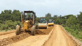 How To Process Subgrade Preparation With Mountain Stone Using Modern Machinery Group Techniques [upl. by Ahsinac]